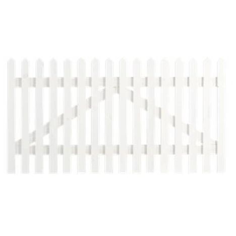 Tuinpoort vuren - Skagen Lux recht wit (150 x 80 cm)