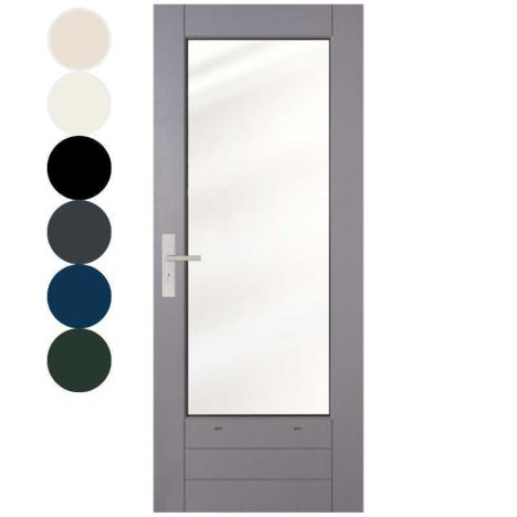 Achterdeur IsoTherm 1400 - Outdoor 40 stomp voorbehandeld grijs - Borstwering 40 cm
