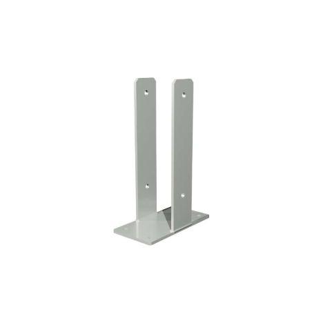 Paalhouder met voet gegalvaniseerd tbv tuinpaal 9 x 9 cm - 30 cm