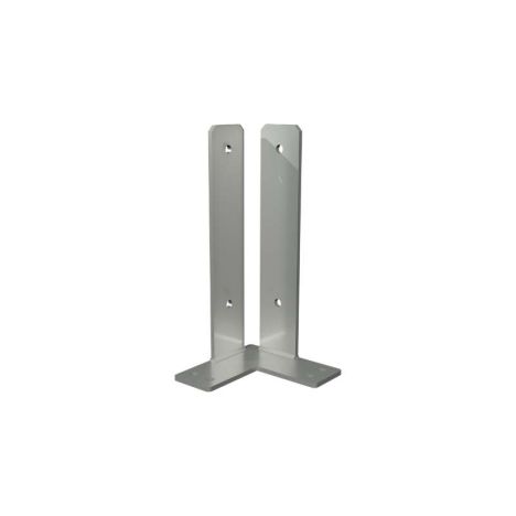 Paalhouder hoek gegalvaniseerd tbv tuinpaal van 9 x 9 cm - 30 cm