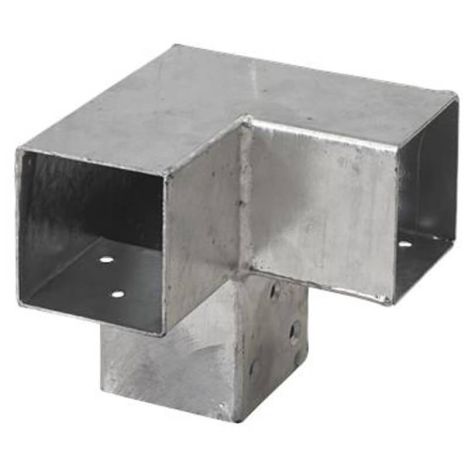 Cubic hoekstuk dubbel tbv paal 7 x 7 cm