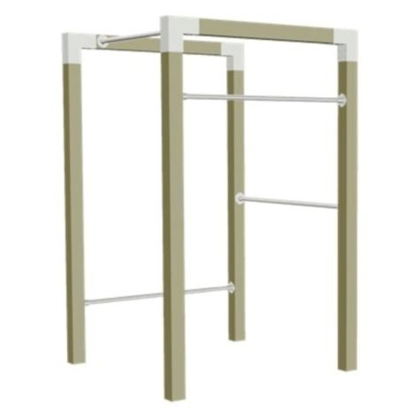 Outdoor fitnesstoestel geïmpregneerd hout - model 1