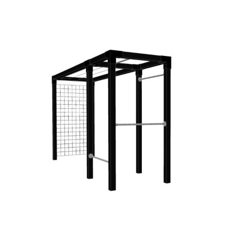 Pergola hout met waslijn en fitness - 369 x 108 x 208 cm