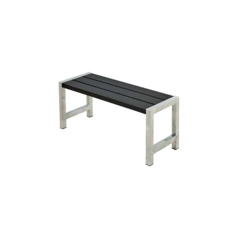 Tuinbank vuren Café - Hout & Staal gegrond zwart - 38 x 127 x 45 cm