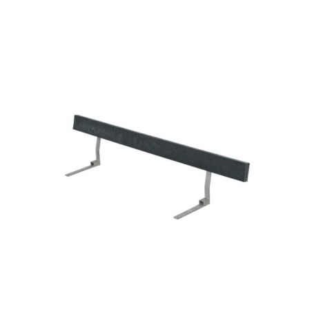 Rugleuning gerecycled kunststof grijs - 177 cm