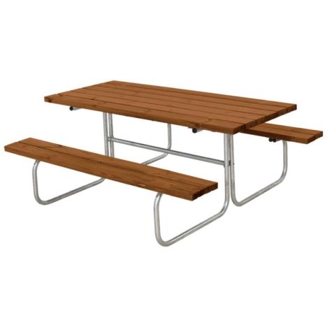 Picknicktafel vuren geimpregneerd - Classic gegrond teak 155 x 177 x 73 cm