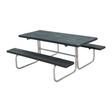 Picknicktafel gerecycled kunststof - Classic grijs 155 x 177 x 73 cm