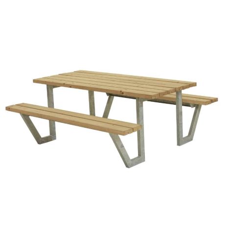 Picknicktafel thermowood - Wega - 161 x 177 x 73 cm