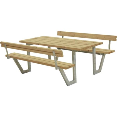 Picknicktafel thermowood - Wega - 185 x 177 x 76 cm