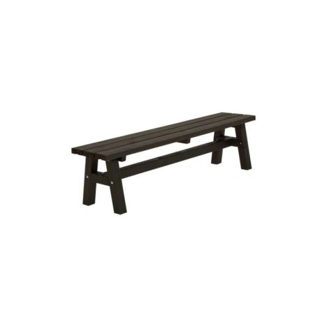Bank vuren - Country gegrond zwart 37 x 177 x 46 cm