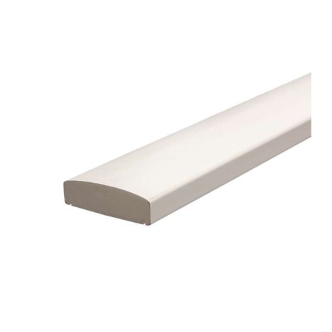 Leuning grenen tbv tuinhek - wit (209 cm)