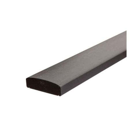 Leuning grenen tbv tuinhek - zwart (209 cm)