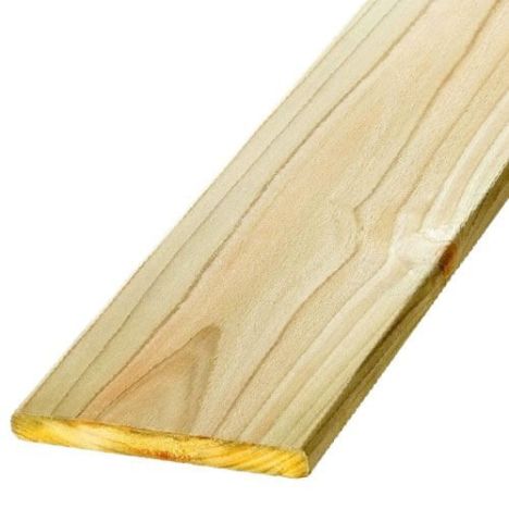 Schuttingplank vuren 1,6 x 14,2 cm groen geïmpregneerd (180 cm) geschaafd