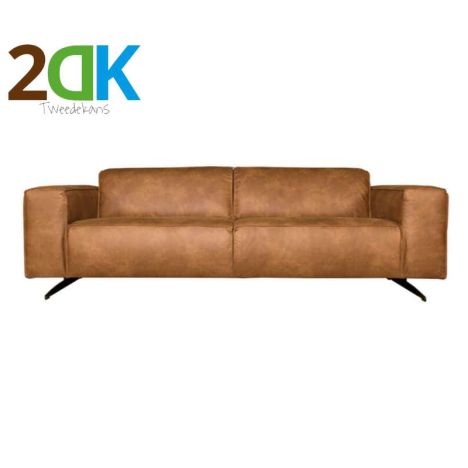 Tweedekans - 3 zitsbank - Lambada - leer Colorado cognac 03