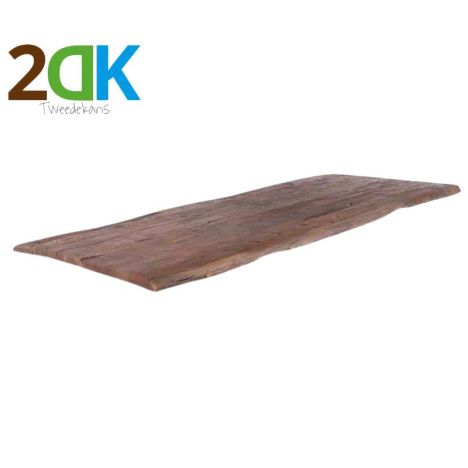 Tweedekans - Boomstamtafelblad massief Acacia Oud Hout - 160 x 100 cm - Dikte 5 cm