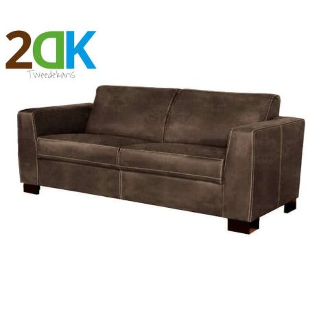 Tweedekans - 2 zitsbank - Polka - leer Colorado bruin 04