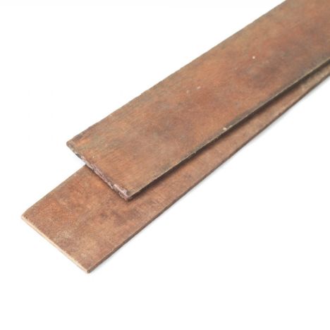 Buigstrip hardhout - gezaagd - 0,6 x 10 cm (200 cm)