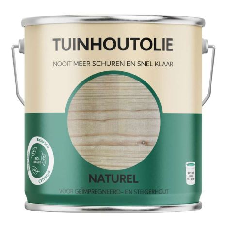 Tuinhout olie biobased - Naturel 2,5 liter
