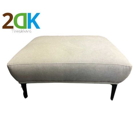 Tweedekans - Poef - Tulp - stof Sorro lichtgrijs 90