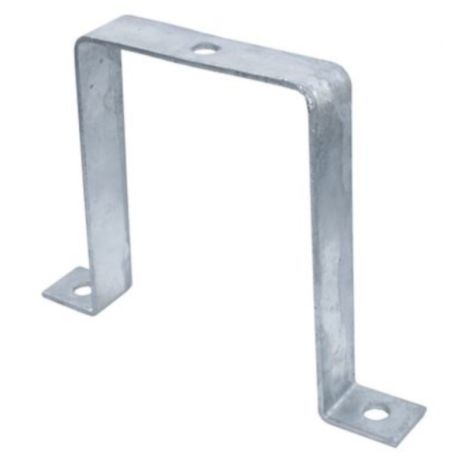 Terrasschermbeugel thermisch verzinkt - regenpijp oplossing (13 x 10 cm)