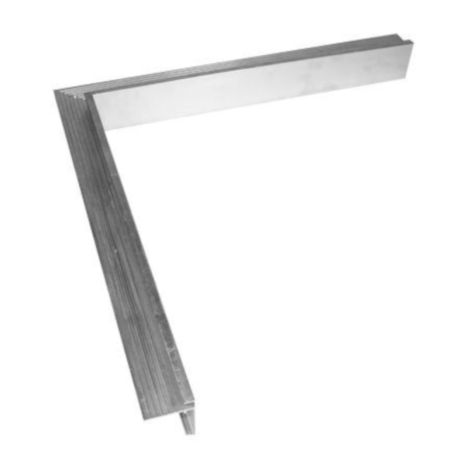 Daktrim aluminium binnenhoek 50 x 50 cm (35 mm)