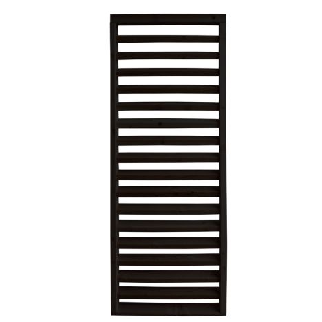 Schutting Douglas - Louvre horizontaal zwart (84,4 x 220 cm) module A