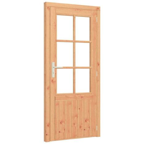 Enkele deur met kozijn - rechtsdraaiend - 830 x 2060 mm