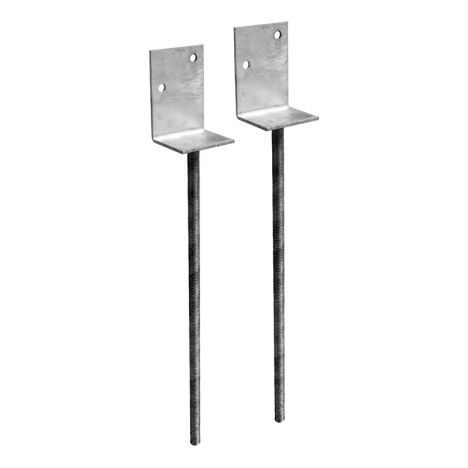 Grondanker voor houten trapbalk - 2 stuks