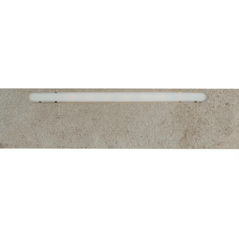 Afwerklijst onderkant - Ledstrip warm wit - Falkenberg Kalksteen - 140 x 5,5 cm
