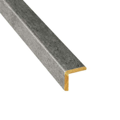 Hoeklat MDF - Trelleborg Kalksteen - 22 x 22 mm 305 cm
