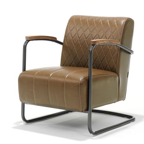 Fauteuil - Wilson II - stof Jaguar camel