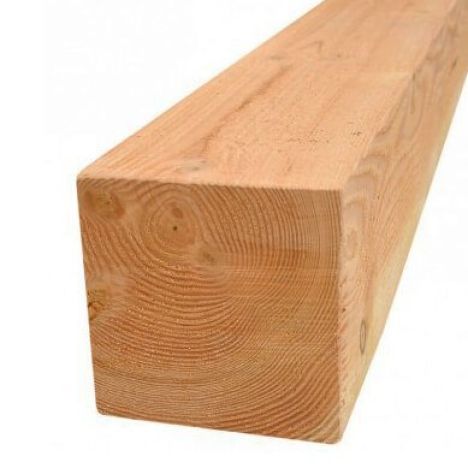 Paal Douglas 12,0 x 12,0 cm (300 cm) fijnbezaagd