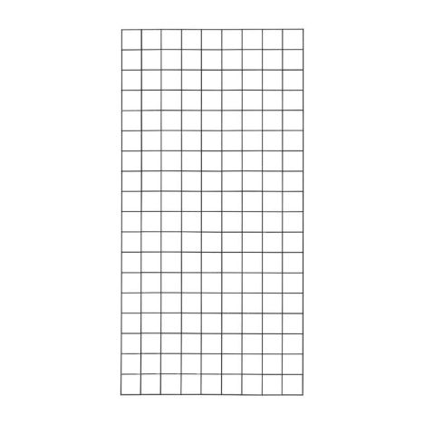 Draadmat staal - Cubic recht zwart (90 x 180 cm)