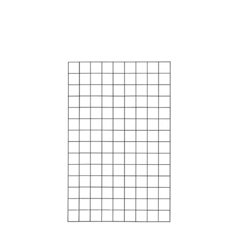 Draadmat staal - Cubic recht zwart (90 x 140 cm)
