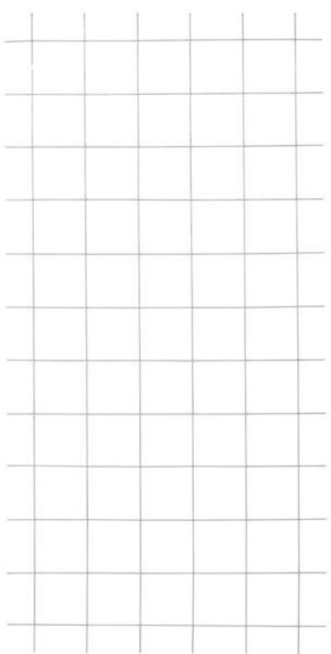 Draadmat staal - Cubic recht naturel (90 x 180 cm)