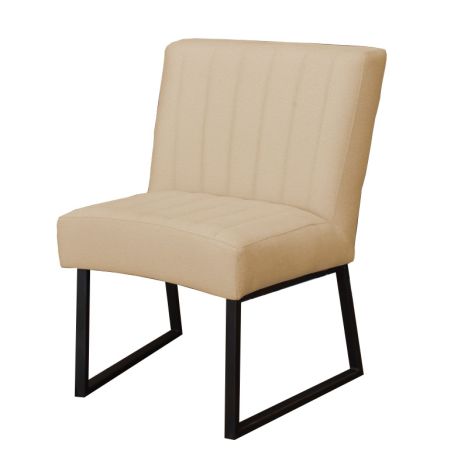 Eetkamerstoel - Hengelo - geschikt voor ronde tafel - stof Element beige 06