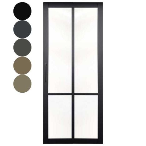 Taatsdeur - Nero Legno - Brescia - Hoogwaardig voorgelakt zwart