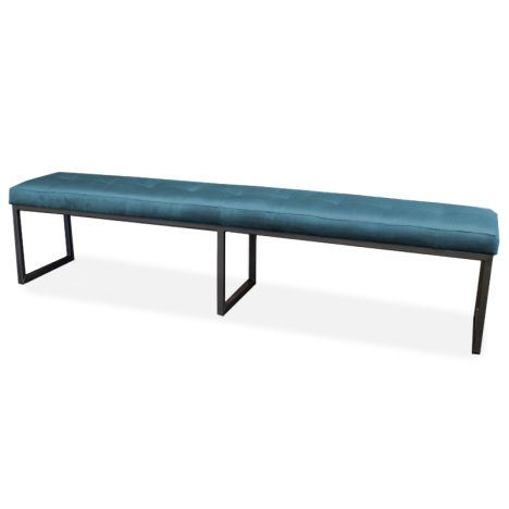 Eetkamerbank - Atlanta - stof Element petrol 14 - 140 cm