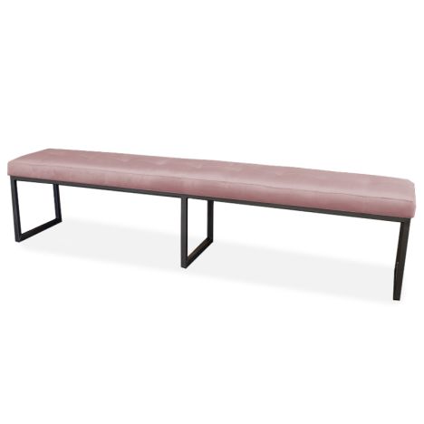 Eetkamerbank - Atlanta - stof Element lichtroze 18 - 160 cm