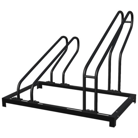 Fietsenrek - Zwart vuurverzinkt - 65 x 37 x 35 cm