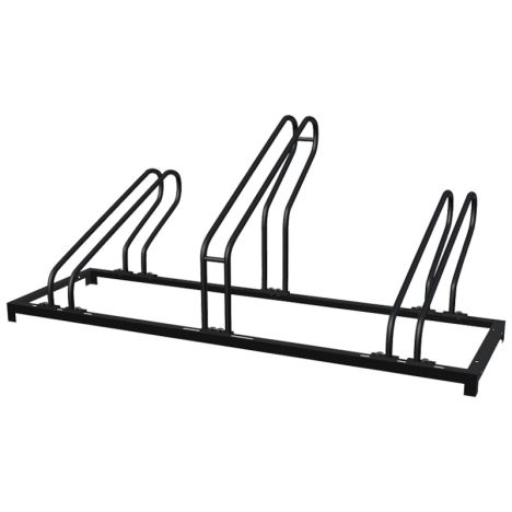 Fietsenrek - Zwart vuurverzinkt - 118 x 37 x 35 cm