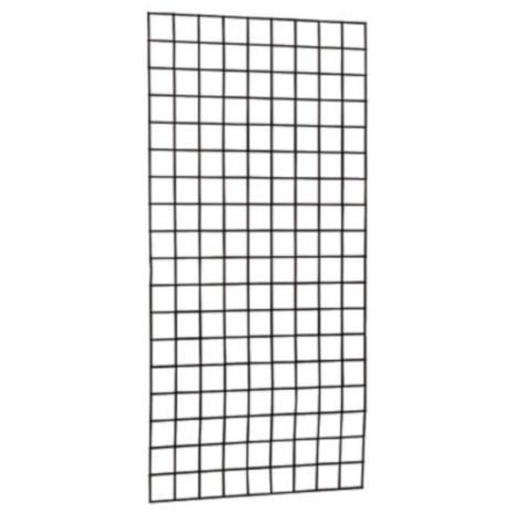 Draadmat verzinkt zonder kader (90 x 180 cm) - Zwart geplastificeerd