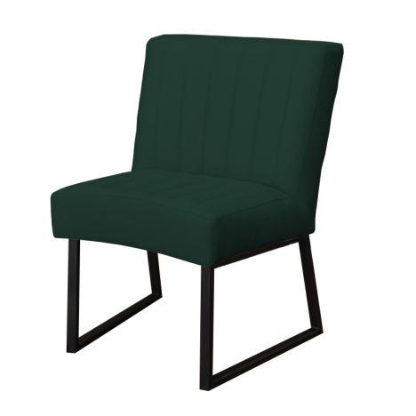 Eetkamerstoel - Hengelo - geschikt voor ronde tafel - stof Element groen 12