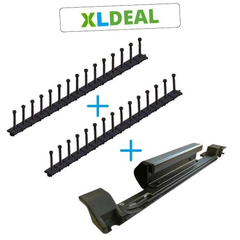 Hulk Chain handtool en clips RVS zwart (300 stuks)