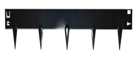 Kantopsluiting - Cortenstaal zwart gepoedercoat - 106 x 24 cm