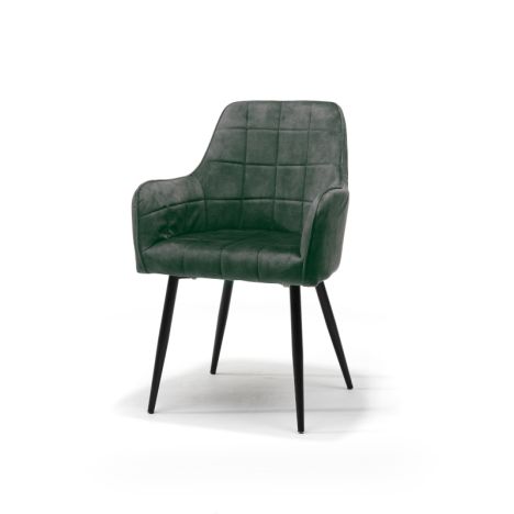 Eetkamerstoel - Donovan - stof Adore mosgroen