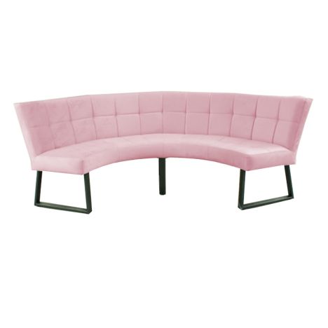 Eetkamerbank - Amsterdam - stof Element lichtroze 18 - geschikt voor tafel 130 cm