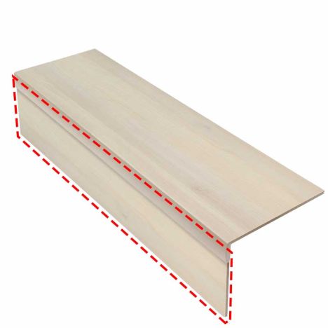 Stootbord (3 stuks) - Laminaat - Idaho Oak - 130 x 20 cm