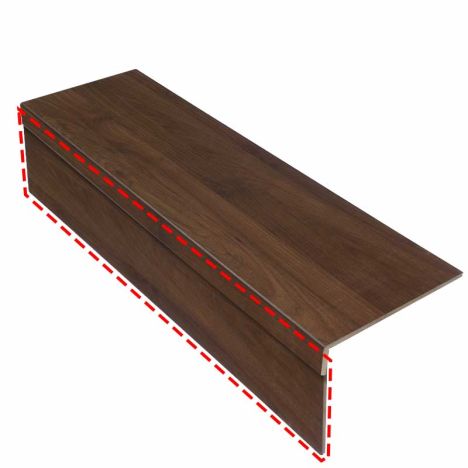 Stootbord (3 stuks) - Laminaat - Montana Oak - 130 x 20 cm