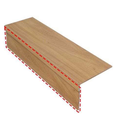 Stootbord (3 stuks) - Laminaat - Texas Oak - 130 x 20 cm